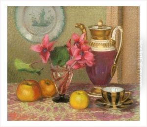 Pommes, Cyclamens Et Cafetiere