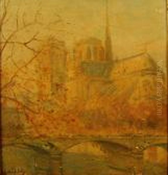 Notre Dame De Paris Les Derniers Rayons D'automne - view 1