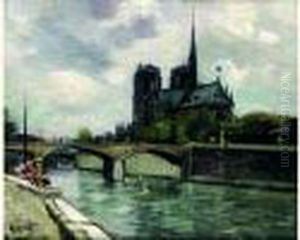 Notre-dame A Paris by Gustave Madelain