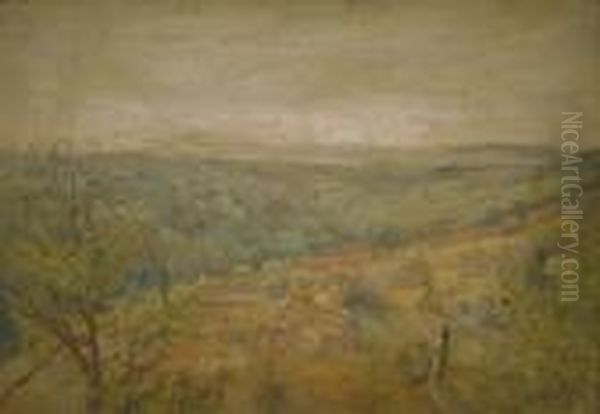 La Vallee Du Cousin Prise De La Terrasse A Avallon - Sept 1929 - view 1