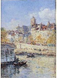 Les Quais, Paris by Gustave Madelain
