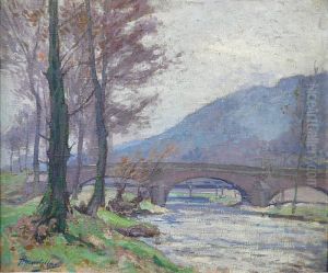 Paysage Dela Creuse, Effet Mauve by Paul Madeline