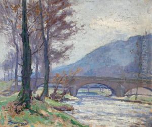 Paysage De La Creuse, Effet Mauve by Paul Madeline