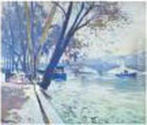 Paris : Le Pont Du Carroussel by Paul Madeline