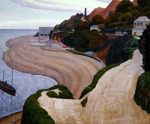 Newlyn and Mousehole Road, 1927 by Ernest Procter