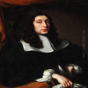 Portrait Of An Elegant Man In A Black Jacket With A White Collar