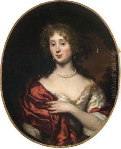 Portrait De Femme Au Collier Et Aux Boucles De Perles Portrait De Femme Au Collier Et Aux Boucles De Perles