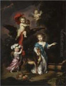 Pastoral Family Portrait by Nicolaes Maes