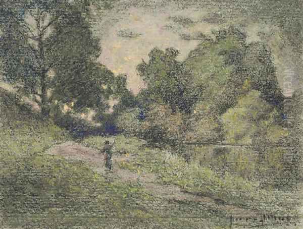 Le petit lac du bois de Boulogne - view 1