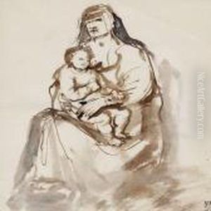 Madonna And Child by Nicolaes Maes