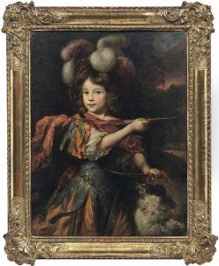 Portrait Of A Boy With A Dog Portrait Of A Boy With A Dog