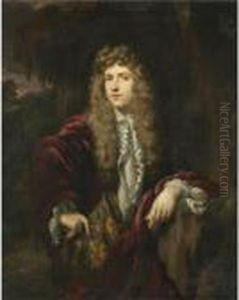 Portrait Of A Gentleman, Said To
 Be John Wilmot, Earl Of Rochester, Three-quarter Length, Standing In A 
Landscape