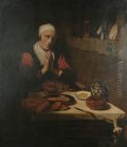 An Old Lady At Prayer.
