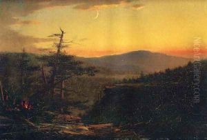 Catskill Mountains at Sunset by John Adams Parker