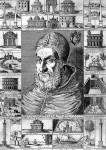 Pope Sixtus V 1589 by Giovanni Pinadello