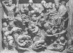 Massacre of the Innocents [detail: the pulpit] by Giovanni Pisano
