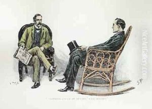 Nothing could be better, said Holmes, illustration from The Stockbrokers Clerk by Arthur Conan Doyle 1859-1930, published in Strand Magazine, March 1893 by Sidney Paget