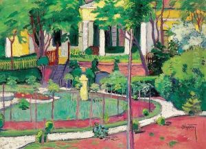 Detail of a Park by Tibor Polya