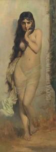A nymph with a lace wrap A nymph with a lace wrap