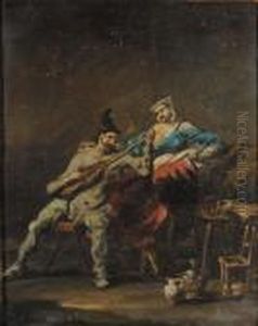 Scena Di Genere Popolaresca Con Suonatore by Alessandro Magnasco
