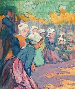 Jeunes Bretonnes Priant by Jean-Bertrand Pegot-Ogier