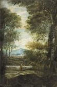 Femme Dans Un Paysage Boise