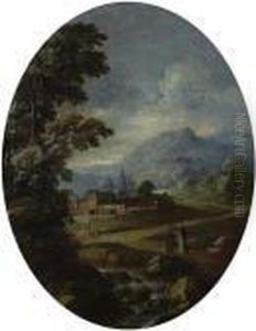 Landschaft Mit Dem Heiligen Franziskus.