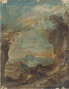 A Landscape With Travellers On A Mountain Pass