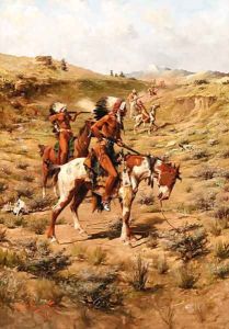 The War Party by Edgar Samuel Paxson