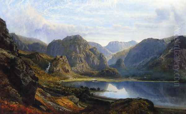 The Head of Derwentwater and Borrowdale from the Raven Crag near Barrow - view 1