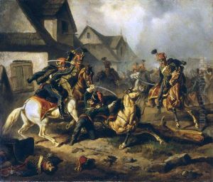 Death of Berek Joselewicz in Kock by Henryk Pillati