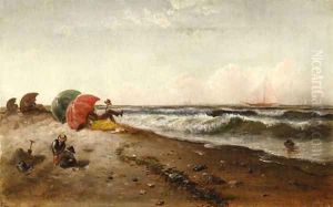 Figures on a Beach by Granville Perkins