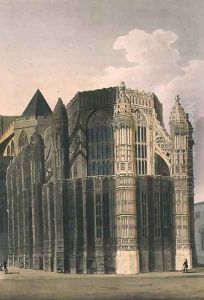 The Chapel of Henry VII showing Two Renovated Pinnacles, plate 4 from Westminster Abbey, engraved by J. Bluck fl.1791-1831 pub. by Rudolph Ackermann 1764-1834 1811