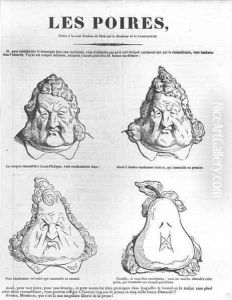 Les Poires, caricature of King Louis-Philippe 1773-1850 from Le Charivari by Charles Philipon
