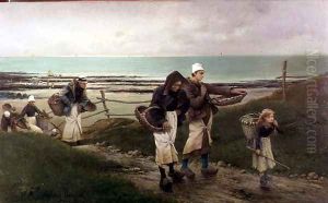 Breton Scene by Maurice Poirson