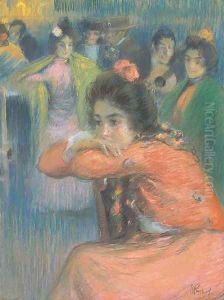 Scene de cabaret by Ramon Pichot Gironès