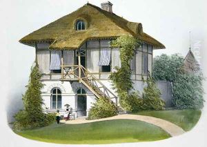A House at Enghien, illustration from Habitations Champetres published Paris, c.1895 by Victor Jean-Baptiste Petit