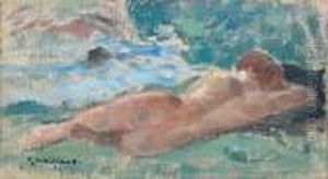 Baigneuse Couchee by Fernand Maillaud