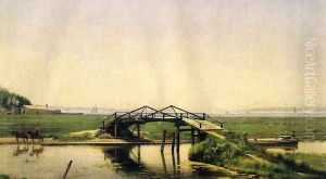 An Old Bridge on the Morris Canal Near Greenville, N. J. by Robert J. Pattison