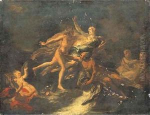 Apollo and Daphne a bozzetto by Giacomo del Po