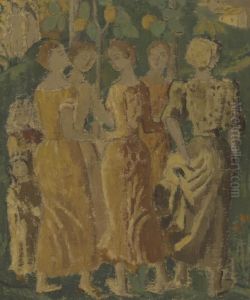 Danse Des Jeunes Filles Ou Les Cueilleuses De Pommes by Aristide Maillol