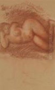Etude De Femme, Nue Allongee by Aristide Maillol