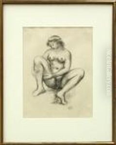 Seated Female Nude by Aristide Maillol