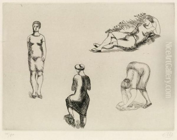 Planche Aux Quatre Croquis - view 1