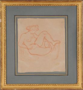 Nude On A Sofa by Aristide Maillol