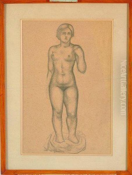 femme Nue Debout Vue De Face - view 1
