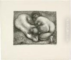 Deux Femmes Dans L'herbe by Aristide Maillol