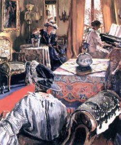 In the Salon by Izsak Perlmutter
