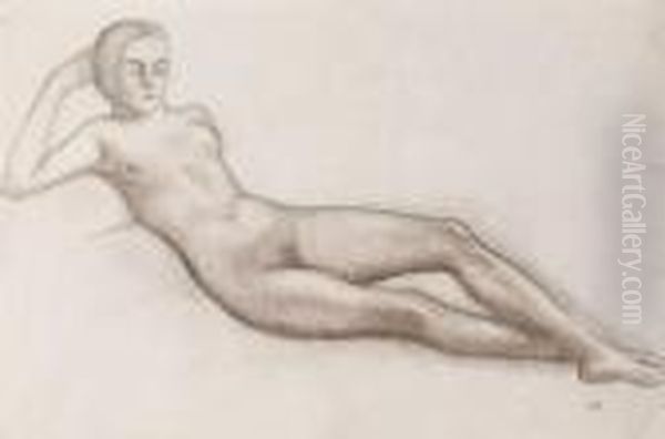 Jeune Fille Allongee - view 1