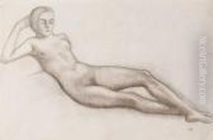Jeune Fille Allongee by Aristide Maillol